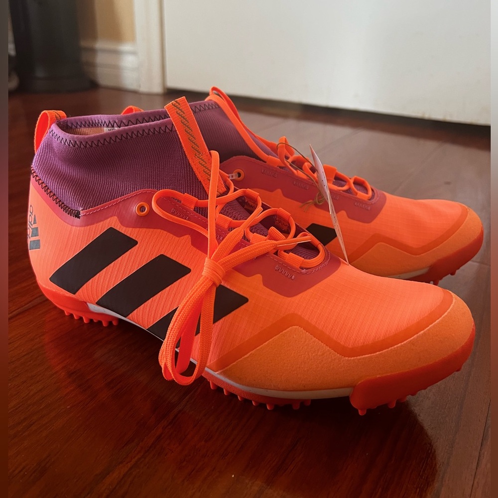 Adidas the gravel cycling athletic shoes beam orange